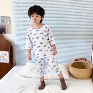 Bingshang cotton air-conditioned clothing 89.9% Lyocell 10.1% spandex (eight-quarter sleeves) 90-120