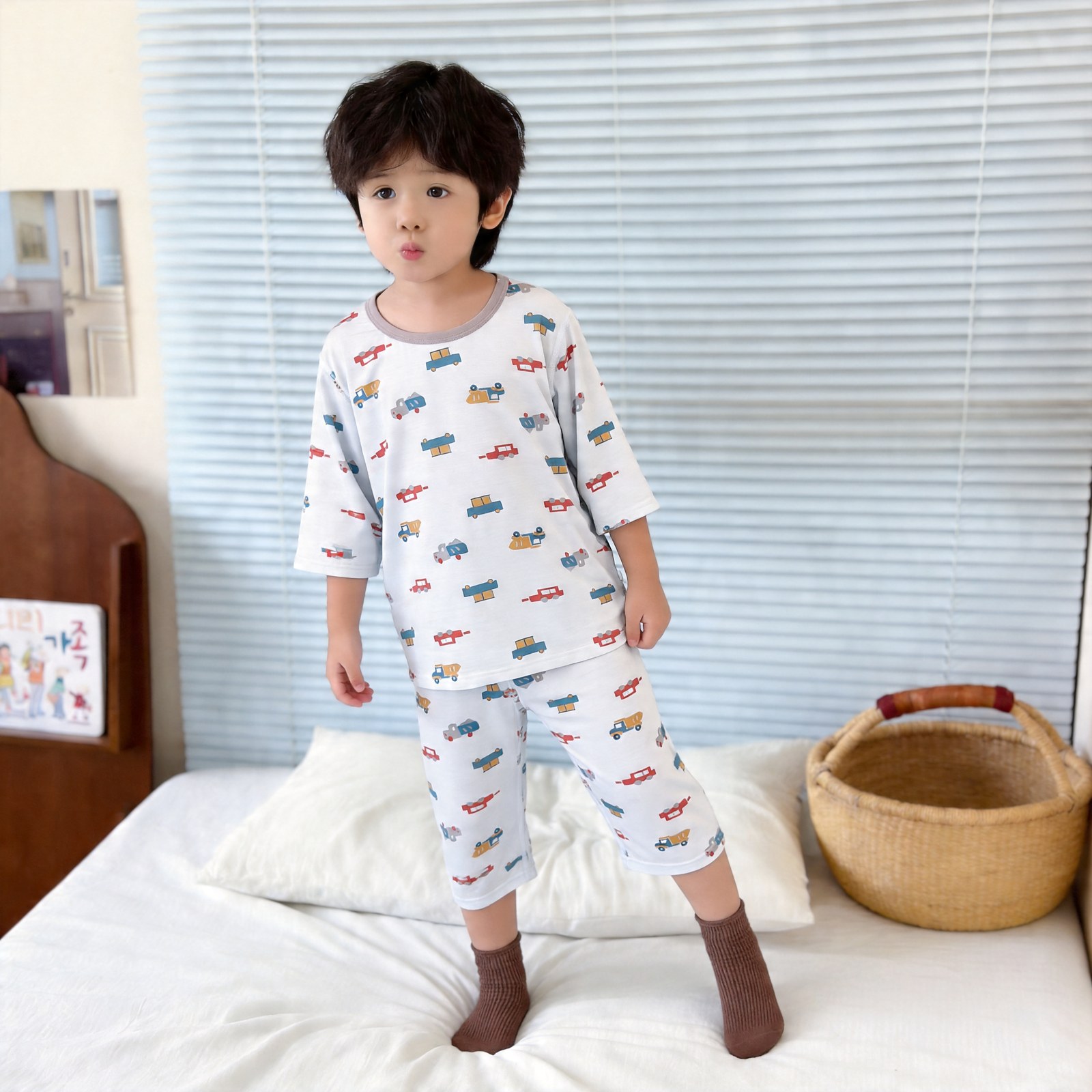 Bingshang cotton air-conditioned clothing 89.9% Lyocell 10.1% spandex (eight-quarter sleeves) 90-120