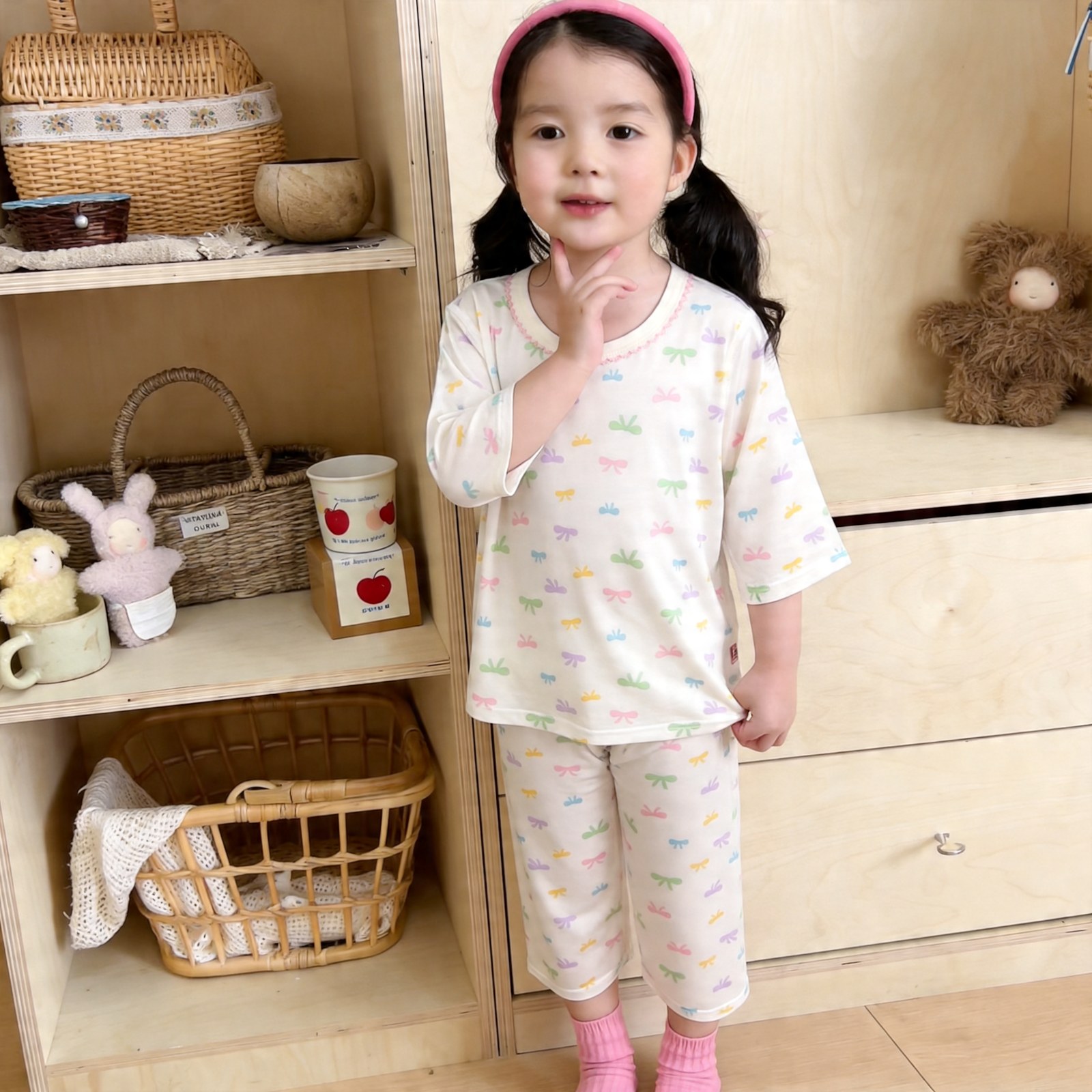 Bingshang cotton air-conditioned clothing 89.9% Lyocell 10.1% spandex (eight-quarter sleeves) 90-120