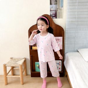 Bingshang cotton air-conditioned clothing 89.9% Lyocell 10.1% spandex (eight-quarter sleeves) 130-160