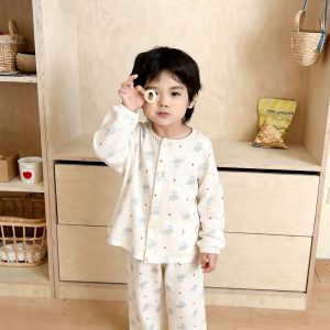 Version 2.0 air-washed cotton yarn home clothes (cardigan) 90-130