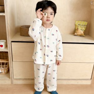 Version 2.0 air-washed cotton yarn home clothes (cardigan) 90-130