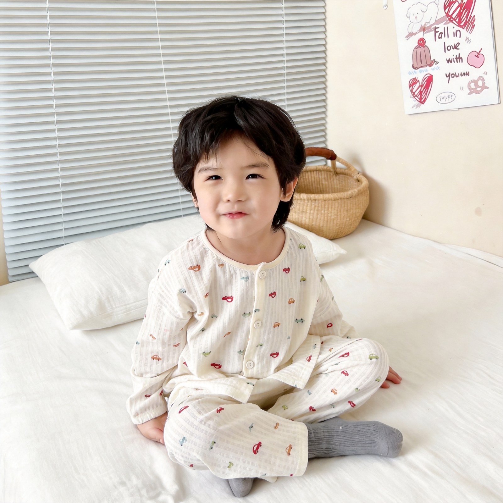 Version 2.0 air-washed cotton yarn home clothes (cardigan) 90-130