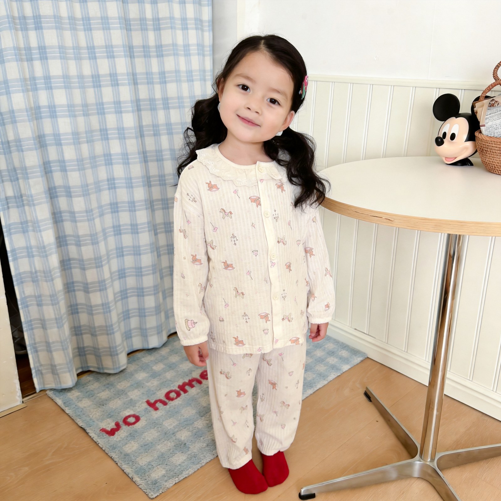 Version 2.0 air-washed cotton yarn home clothes (cardigan) 90-130