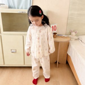 Version 2.0 air-washed cotton yarn home clothes (cardigan) 90-130
