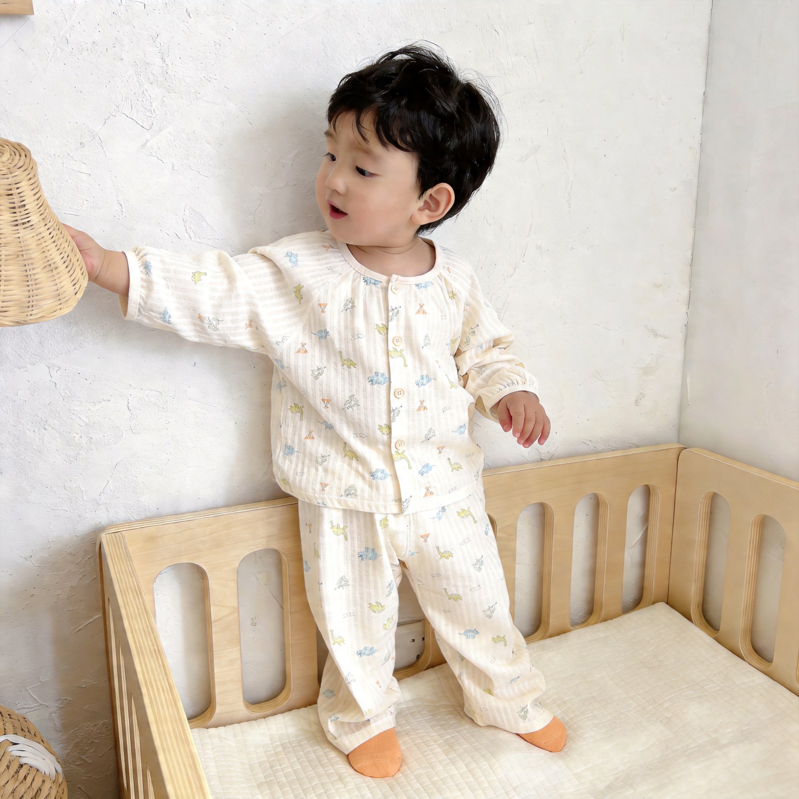 Version 2.0 air-washed cotton yarn home clothes (cardigan) 90-130