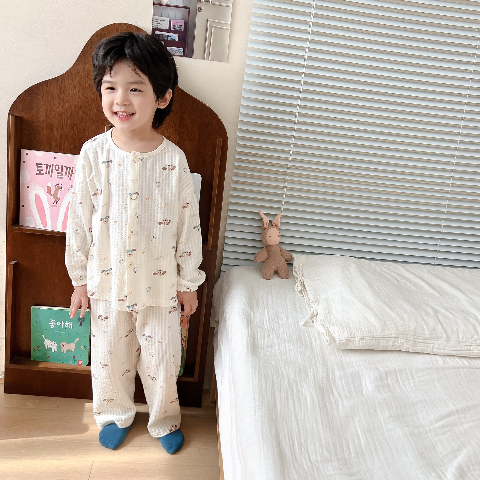 Version 2.0 air-washed cotton yarn home clothes (cardigan) 90-130
