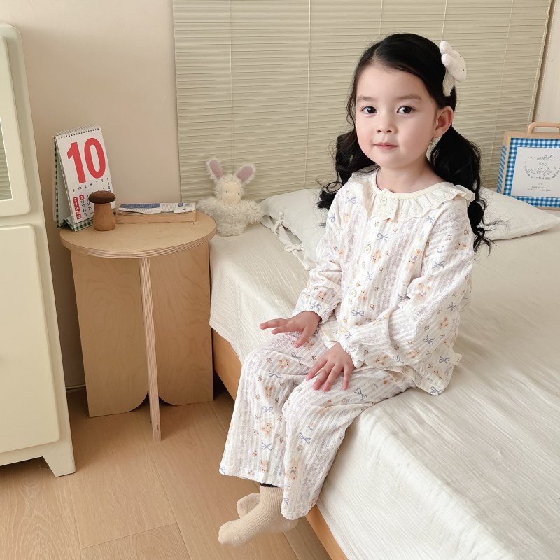 Version 2.0 air-washed cotton yarn home clothes (cardigan) 90-130
