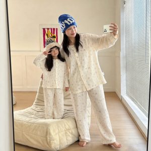Version 2.3 air-washed cotton yarn home clothes (cardigan) M-L