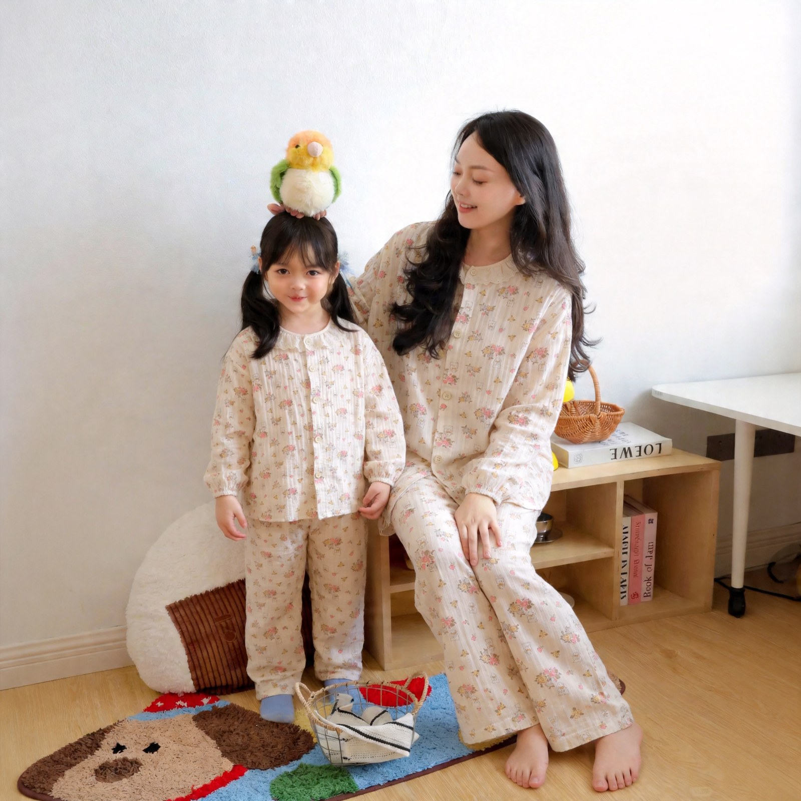 Version 2.0 air-washed cotton yarn home clothes (cardigan) M-L