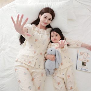 Version 2.0 air-washed cotton yarn home clothes (cardigan) M-L