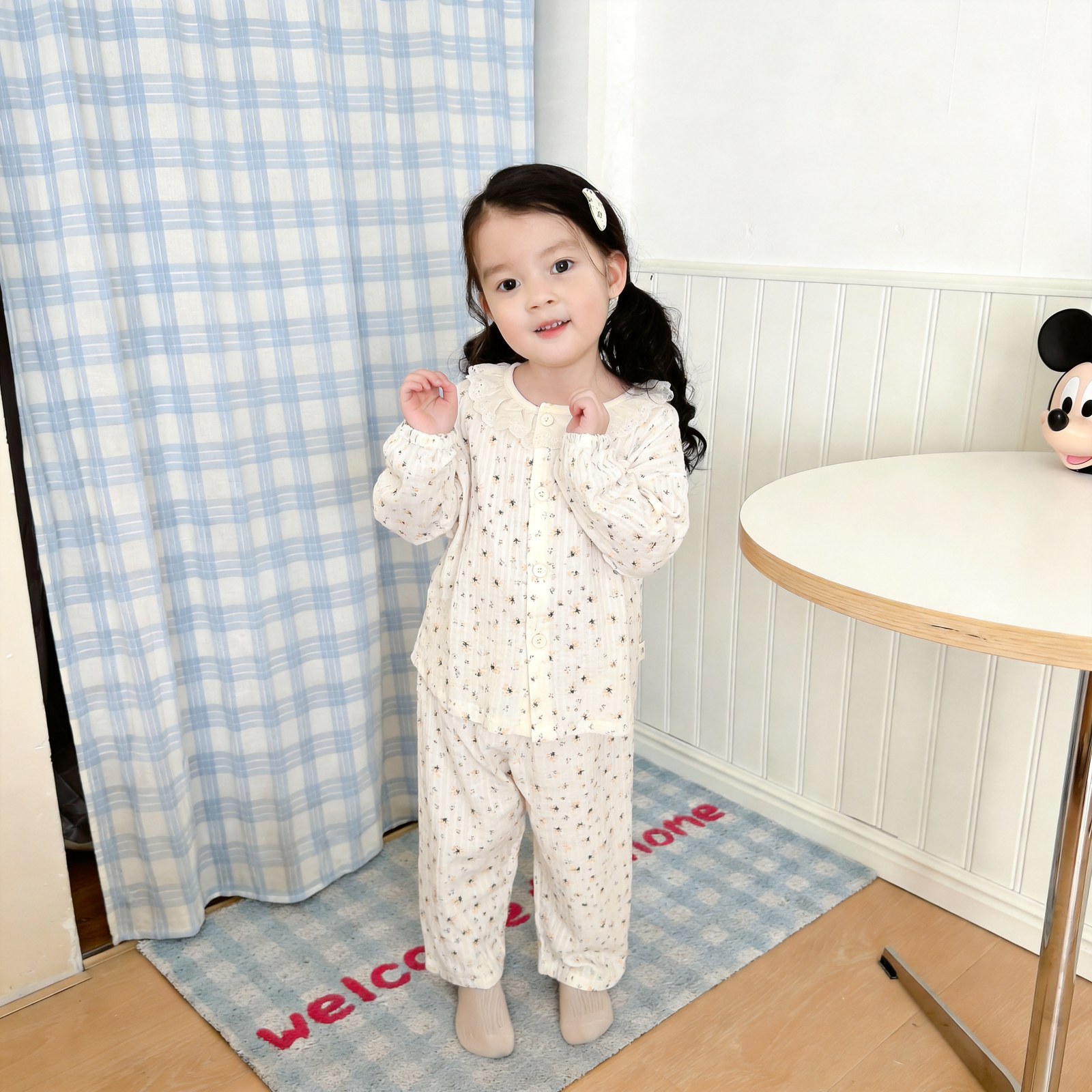 Version 2.0 air-washed cotton yarn home clothes (cardigan) 140-160