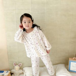 Version 2.0 air-washed cotton yarn home clothes (cardigan) 140-160