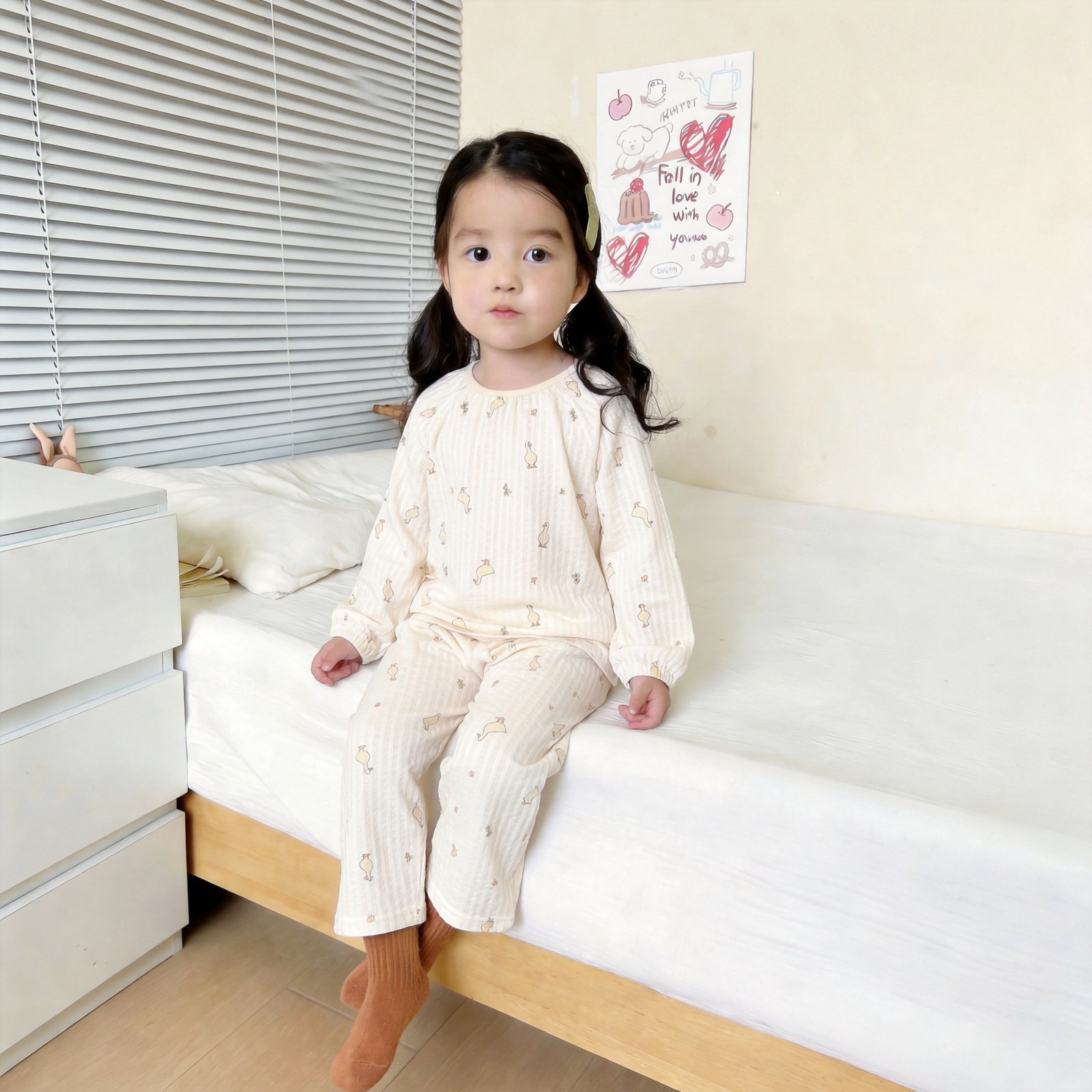 Version 2.0 air-washed cotton yarn home clothes (cardigan) 80-110
