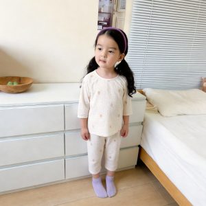 Version 2.0 air-washed cotton gauze home clothes (eight-quarter sleeves) 90-130