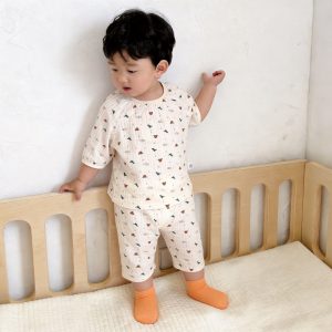 Version 2.0 air-washed cotton gauze home clothes (eight-quarter sleeves) 90-130