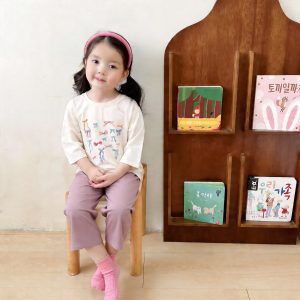 Comfortable cotton loose home clothes 95% cotton 5% spandex (eight-quarter sleeves) 130-160