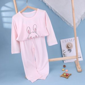 Bamboo cotton air-conditioned clothes (long sleeves and trousers) 130-150