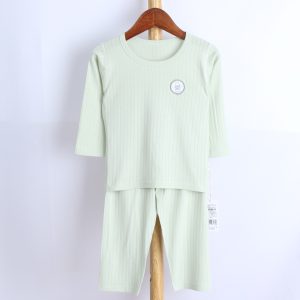 Striped jacquard air-conditioned clothes (long sleeves and trousers) 130-160
