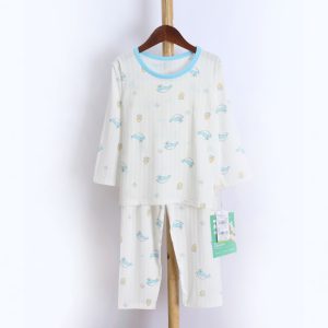 Striped jacquard air-conditioned clothes (long sleeves and trousers) 130-160
