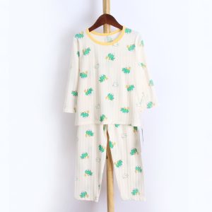 Striped jacquard air-conditioned clothes (long sleeves and trousers) 130-160