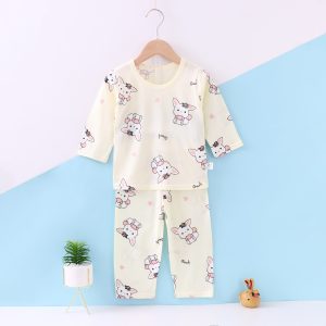 Cool cotton air-conditioned clothes (long sleeves and trousers) 130-160
