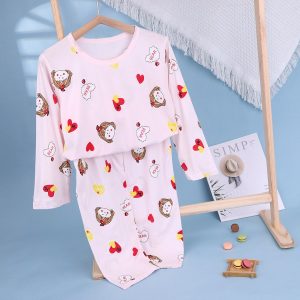 Cool cotton air-conditioned clothes (long sleeves and trousers) 130-160