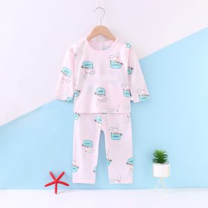 Cool cotton air-conditioned clothes (long sleeves and trousers) 130-160