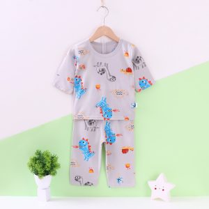 Cool cotton air-conditioned clothes (long sleeves and trousers) 130-160