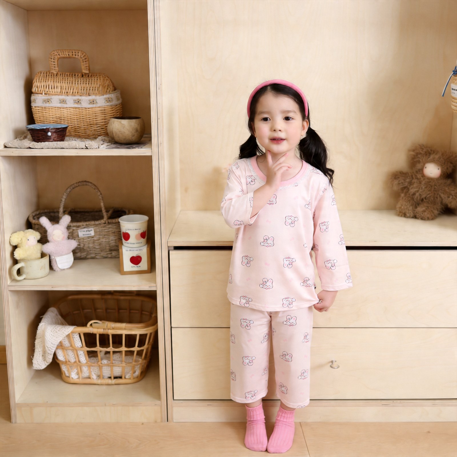 Beautiful cotton air-conditioned clothing 50.3% lyocell 42.2% cotton 7.5% spandex (long sleeves and trousers) 90-120