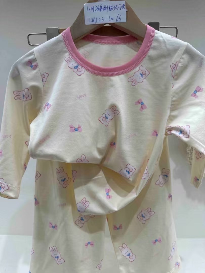 Beautiful cotton air-conditioning clothing 50.3% lyocell 42.2% cotton 7.5% spandex (long sleeves and trousers) 110-140