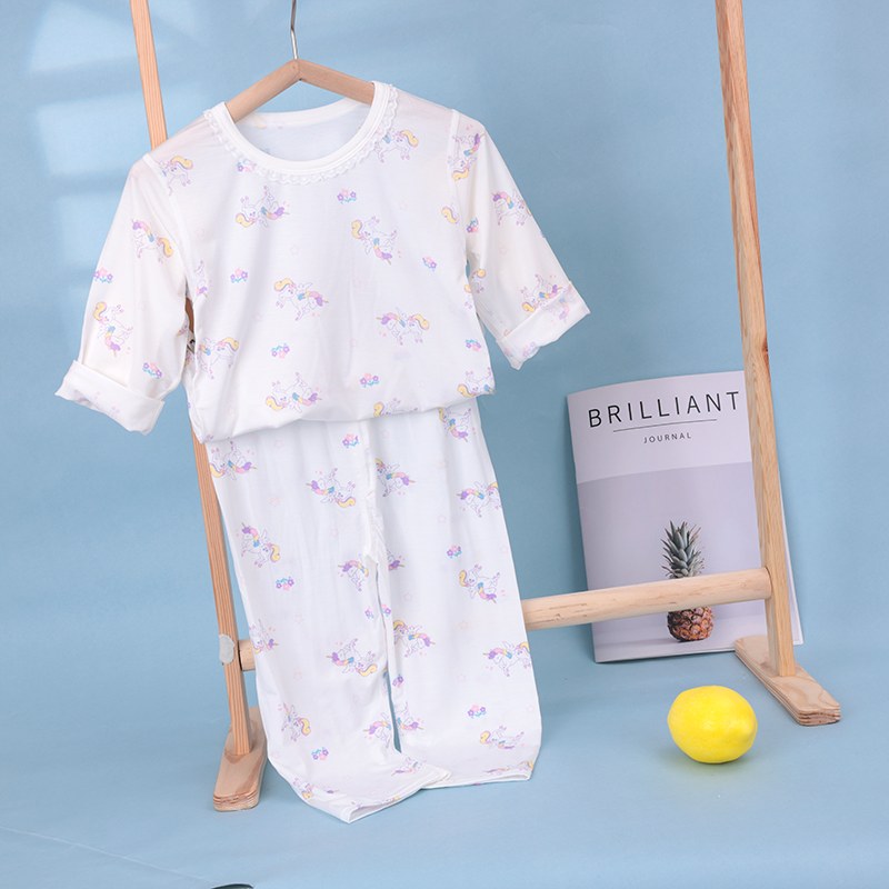 Bingshang cotton air-conditioned clothing 89.9% Lyocell 10.1% spandex (long sleeves and trousers) 90-120