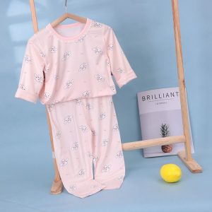 Bingbing cotton air-conditioned clothing 94.7% Lyocell 5.3% spandex (long sleeves and trousers) 130-160