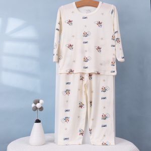 Bingbing cotton air-conditioned clothing 94.7% Lyocell 5.3% spandex (long sleeves and trousers) 130-160