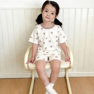 Beautiful cotton air-conditioning clothing 50.3% lyocell 42.2% cotton 7.5% spandex (short-sleeved pants) 90-120