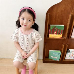 Beautiful cotton air-conditioning clothing 50.3% lyocell 42.2% cotton 7.5% spandex (short-sleeved pants) 90-120