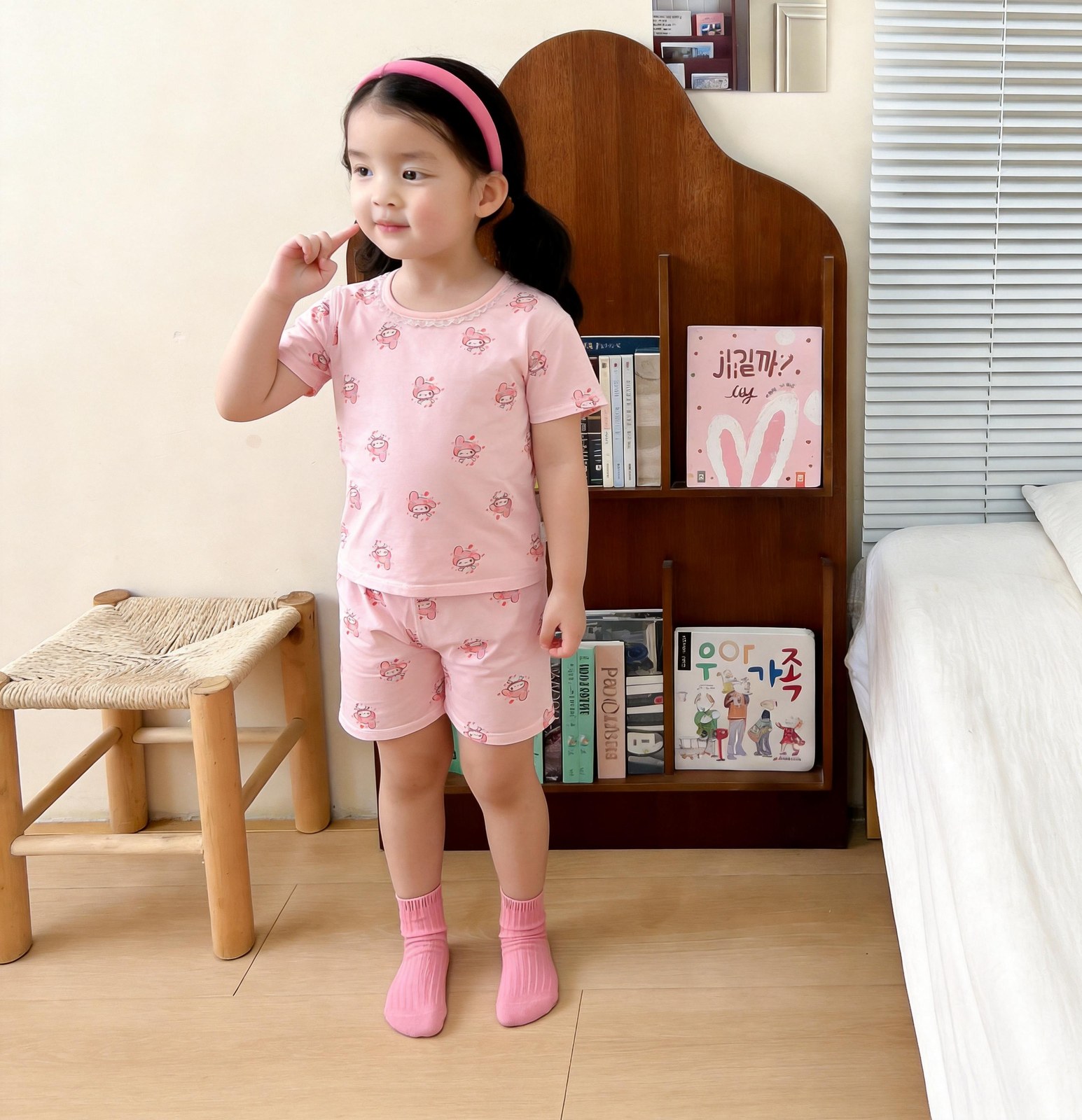 Beautiful cotton air-conditioning clothing 50.3% lyocell 42.2% cotton 7.5% spandex (short-sleeved pants) 90-120