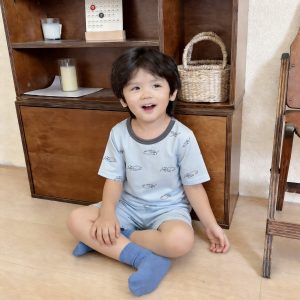 Beautiful cotton air-conditioning clothing 50.3% lyocell 42.2% cotton 7.5% spandex (short-sleeved pants) 90-120