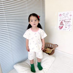 Beautiful cotton air-conditioned clothing 50.3% lyocell 42.2% cotton 7.5% spandex (short-sleeved mid-pants) 130-160