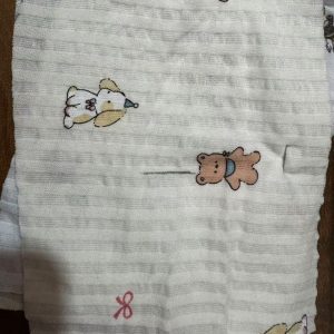 Seersucker round neck short-sleeved mid-pants children's home wear 150-160