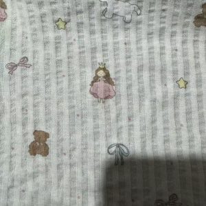 Seersucker round neck short-sleeved mid-pants children's home wear 100-140
