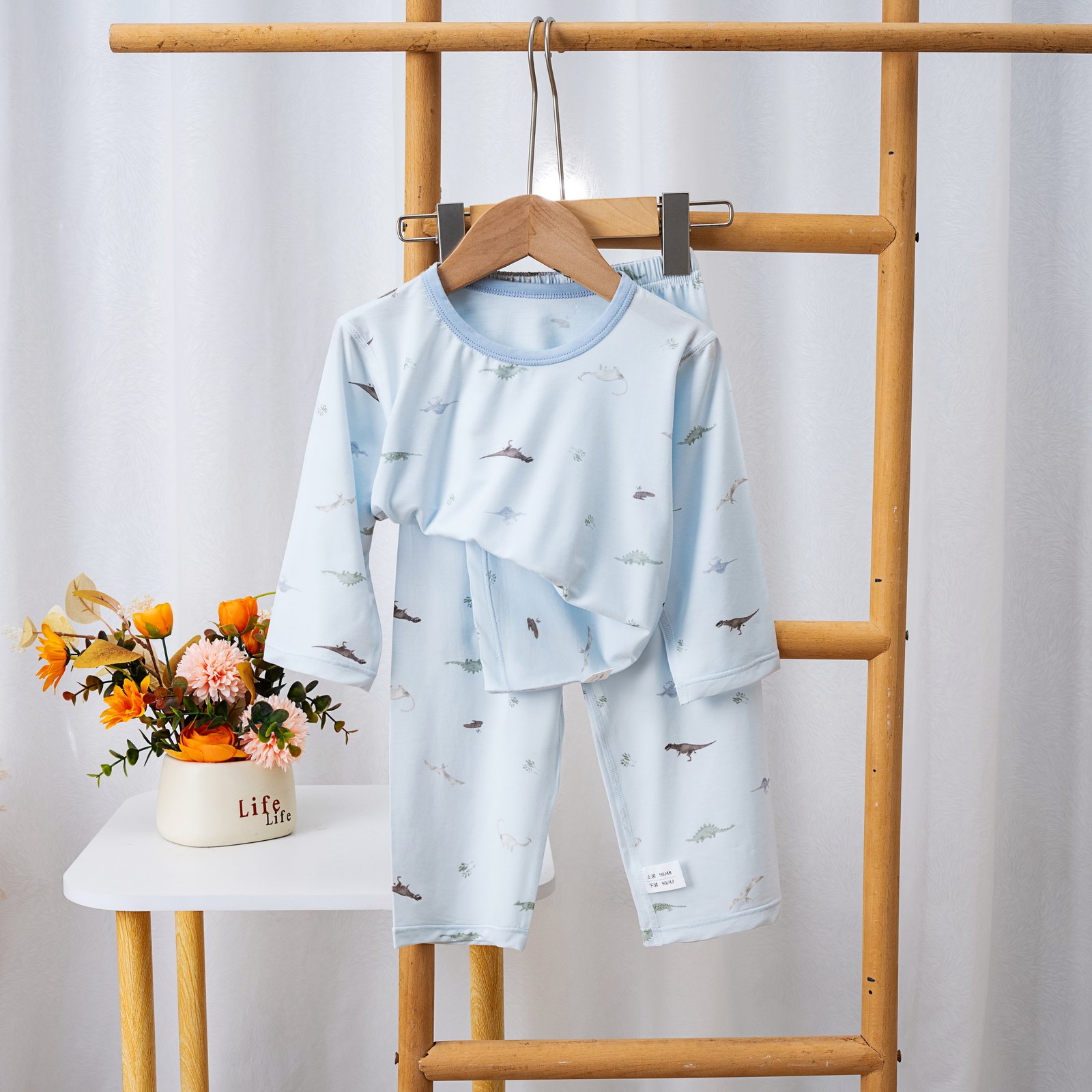 Kids' Cooling Cotton Loungewear Set - HMFZ-6029