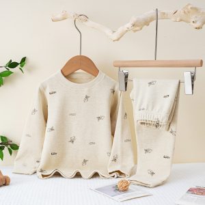 Kids' Soft-Velvet Loungewear Set - HMFZ-8888