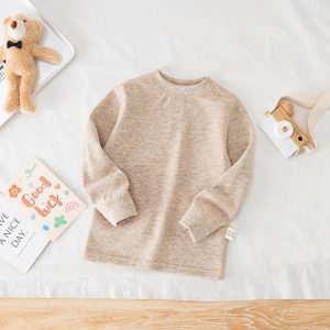 Kids' Multicolour Yarn Silk-Wool Blend Top - HMFZ-8031