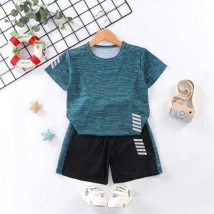 Kids' Summer Quick-Dry T-Shirt & Shorts Set - RR26-005