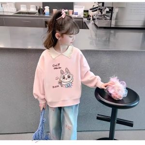 Girls' Cartoon Graphic Sweatshirt - RR26-017